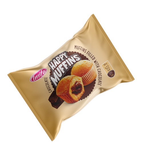 ΚΕΚΑΚΙΑ HAPPY MUFFINS 40gr ΣΙΡΟΠΙ ΣΟΚΟΛΑΤΑΣ