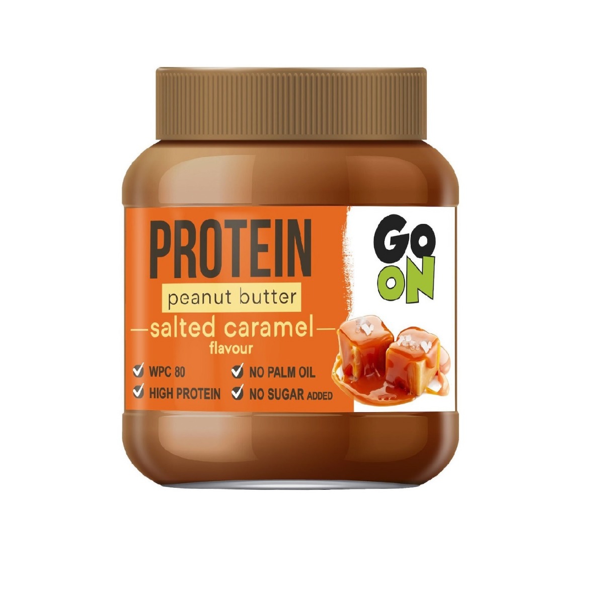 GO ON ΦΥΣΤΙΚΟΒΟΥΤΥΡΟ ΜΕ ΓΕΥΣΗ ΑΛΑΤΙΣΜΕΝΗ ΚΑΡΑΜΕΛΑ 350gr