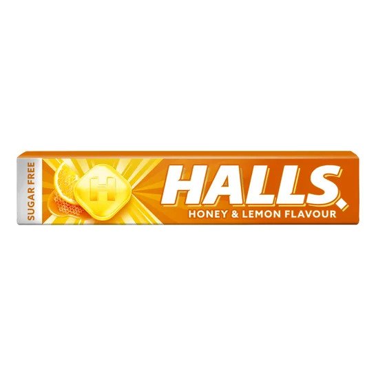ΚΑΡΑΜΕΛΕΣ HALLS HONEY & LEMON (SUGARFREE)