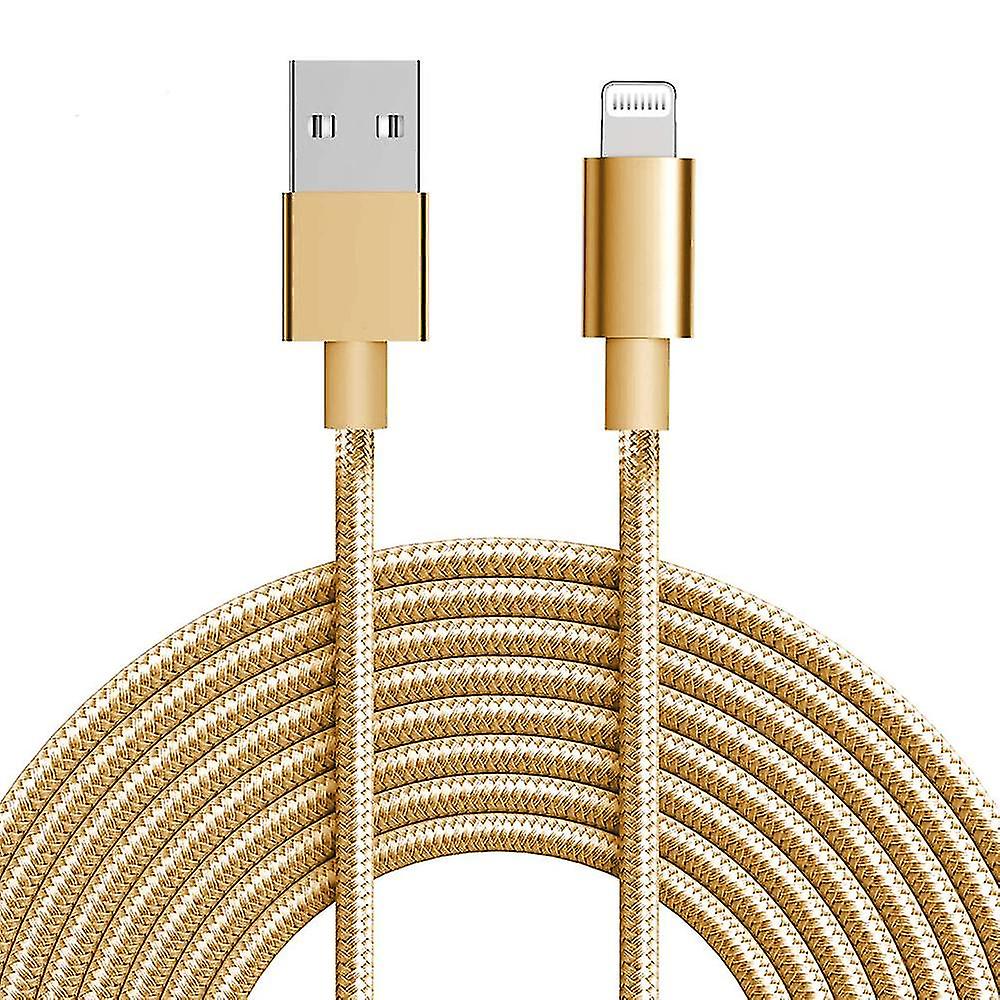 ΚΑΛΩΔΙΟ ΦΟΡΤΙΣΗΣ LIGHTNING (IPHONE) ΧΡΥΣΟ 164cm Y33