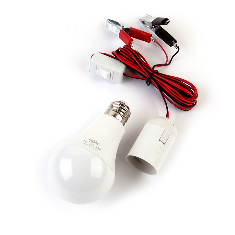 ΛΑΜΠΑ LED ΜΕ ΑΚΡΟΔΕΚΤΕΣ ΜΠΑΤΑΡ ΑΥΤΟΚ/ΤΟΥ 12V ΜΕ ΔΙΑΚΟΠΤΗ