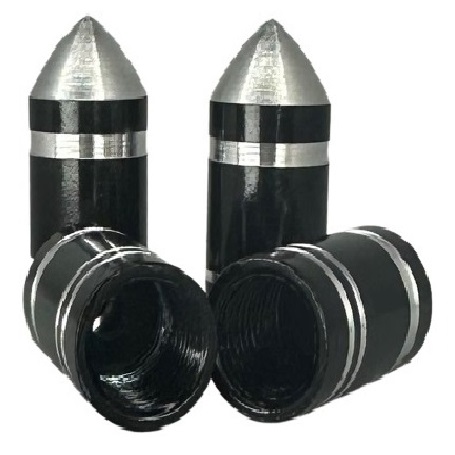 ΒΑΛΒΙΔΕΣ-ΤΑΠΕΣ-ΚΑΠΑΚΙΑ ΕΛΑΣΤΙΚΩΝ ΜΕΤΑΛΛΙΚΕΣ ΣΕΤ 4 ΤΜΧ ΜΑΥΡΕΣ 22mm