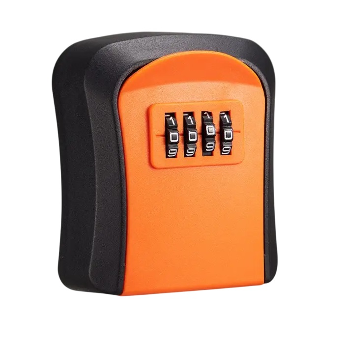 ΚΛΕΙΔΟΘΗΚΗ ΤΟΙΧΟΥ ΑΠΟ ΕΝΙΣΧΥΜΕΝO ABS ΓΙΑ AIRBNB 9,4Χ7,9cm ΠΟΡΤΟΚΑΛΙ