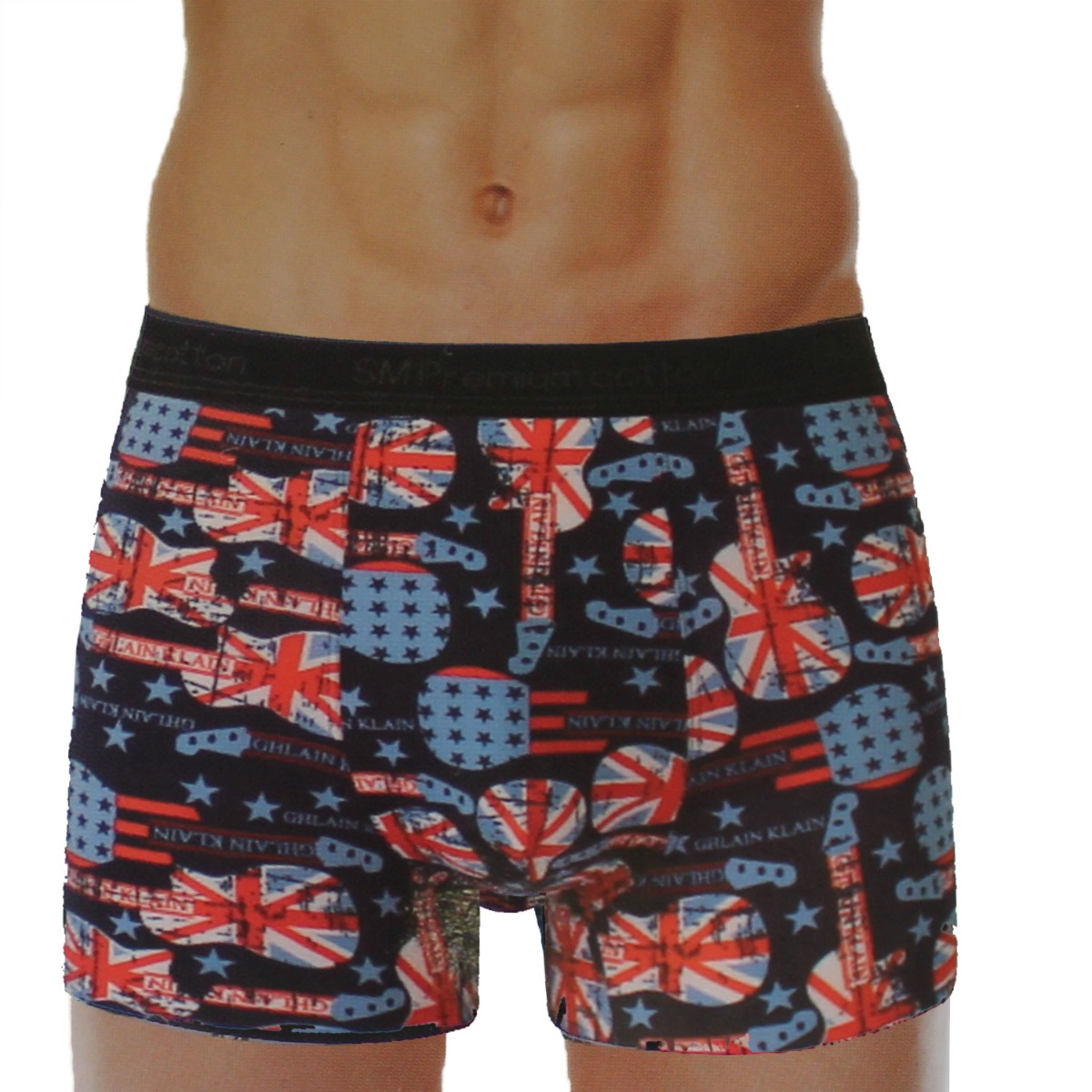 BOXER SMPREMIUM ΜΠΛΕ ΜΕ ΕΛΑΣΤΙΚΕΣ ΜΙΚΡΟΪΝΕΣ-XL