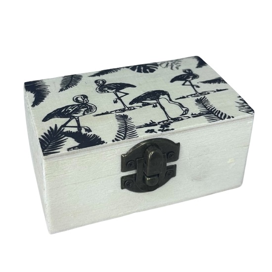 ΞΥΛΙΝΟ ΚΟΥΤΙ ΑΠΟΘΗΚΕΥΣΗΣ ΜΕ ΣΧΕΔΙΑ 10x5x6cm