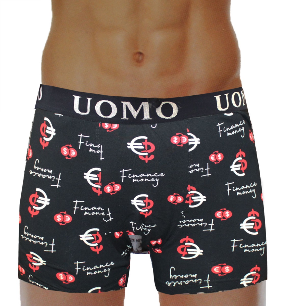 BOXER UOMO ΣΧΕΔΙΟ ΚΟΚΚΙΝΟ-L